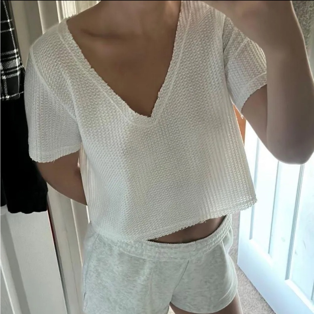 Shein cropped tee